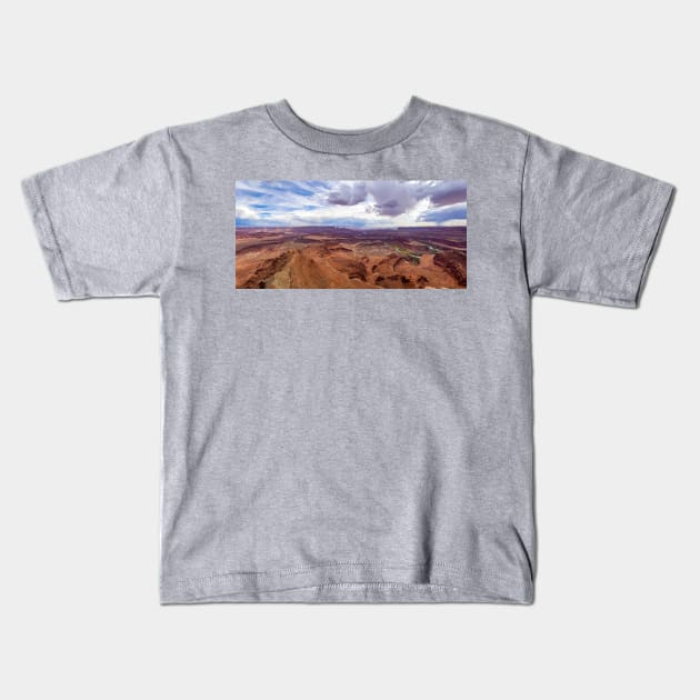 Dead Horse Point Panorama Kids T-Shirt by BrianPShaw